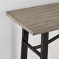 Ashley Lesterton Long Counter Table in Light Brown and Black - Table Only, , large
