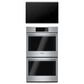 Bosch Benchmark 2-Piece Kitchen Package with Stainless Steel 9.2 Cu. Ft. Double Wall Oven and Black 30" Electric Cooktop, , large