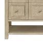 James Martin Vanities Breckenridge 48" Single Vanity in Whitewashed Oak with Single Hole 3 cm White Zeus Quartz Top & Backsplash, , large