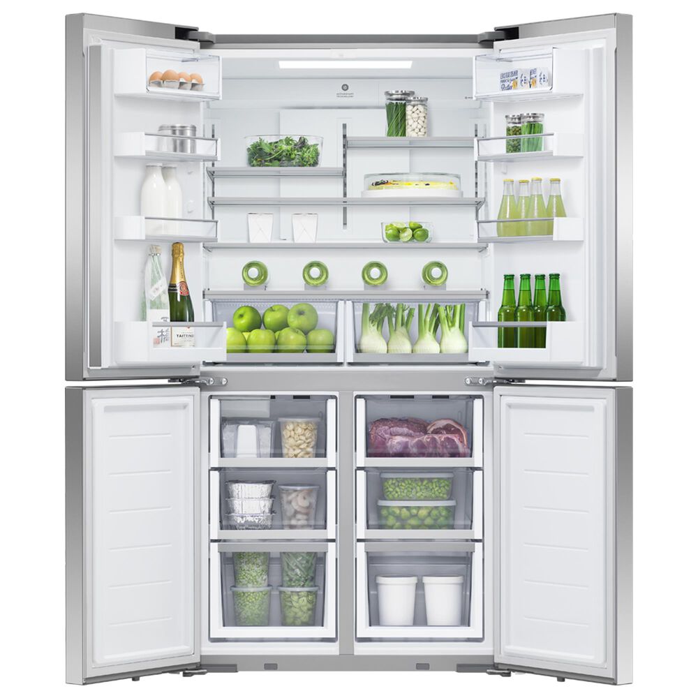 Fisher &amp; Paykel 3-Piece Kitchen Package with 18.9 Cu. Ft. Freestanding French Door Refrigerator and Gas Range in Stainless Steel, , large