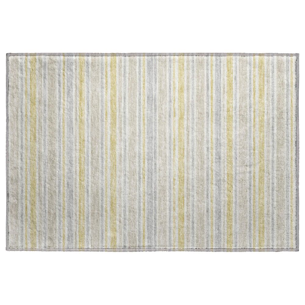 Dalyn Rug Company Soft Essentials Striped Wheat 1"8" x 2"6" Indoor/Outdoor Area Rug, , large
