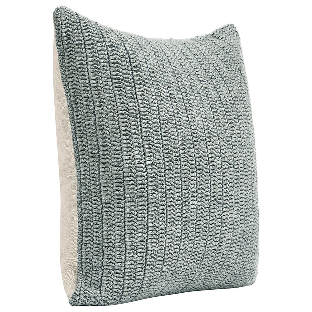 Classic Home Macie 22&quot; Square Throw Pillow in Stone Gray, , large