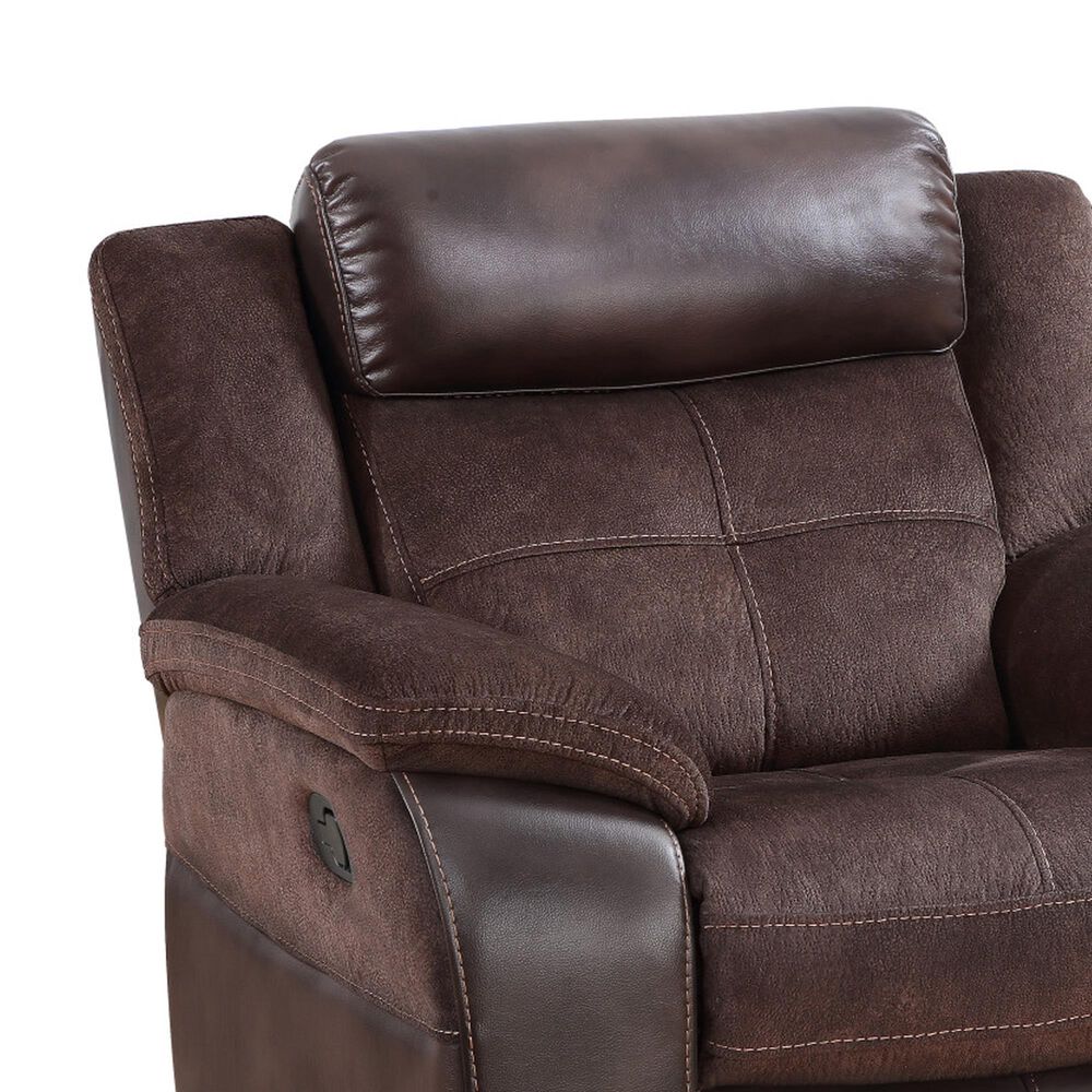 Steve Silver Pueblo Manual Recliner Chair in Coffee, , large