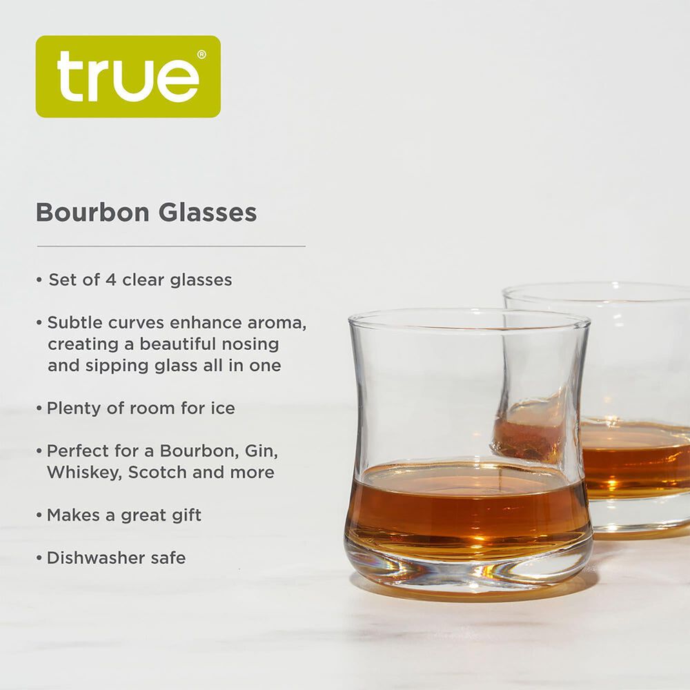True Brands Bourbon Tasting Glasses in Clear &#40;Set of 4&#41;, , large