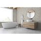 Emser Metro Cream 12" x 12" Chevron Honed Limestone Mosaic Sheet, , large