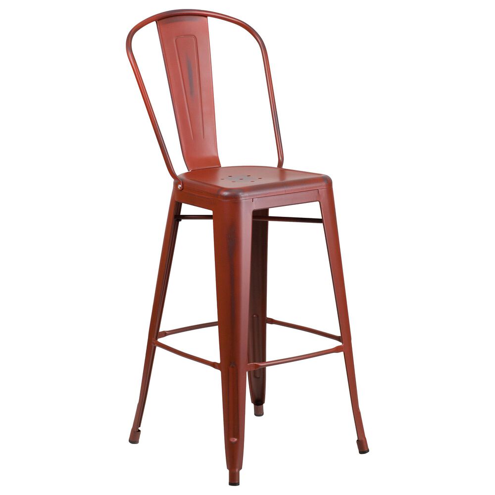 Flash Furniture 30" Barstool in Red, , large