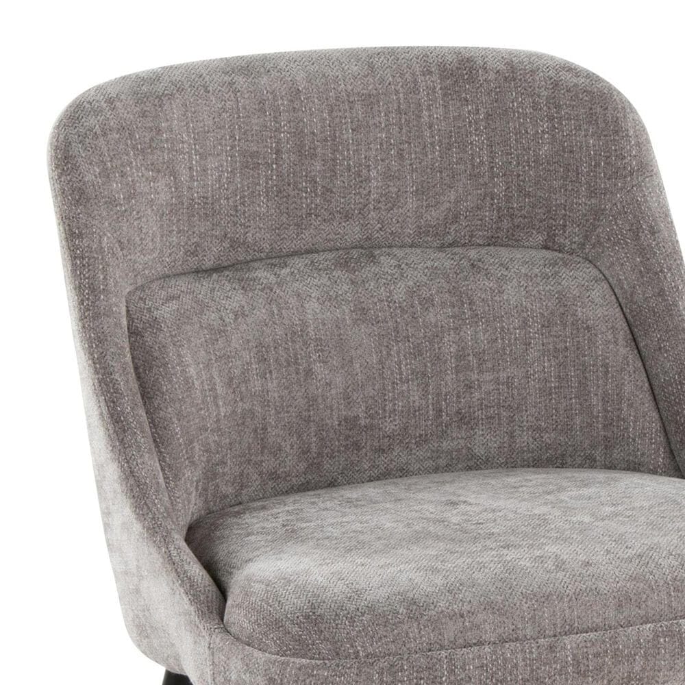 Lumisource Rina Side Chair with Grey Cushion in Black &#40;Set of 2&#41;, , large