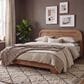 Urban Home Kione Queen Platform Panel Bed in Brown, , large