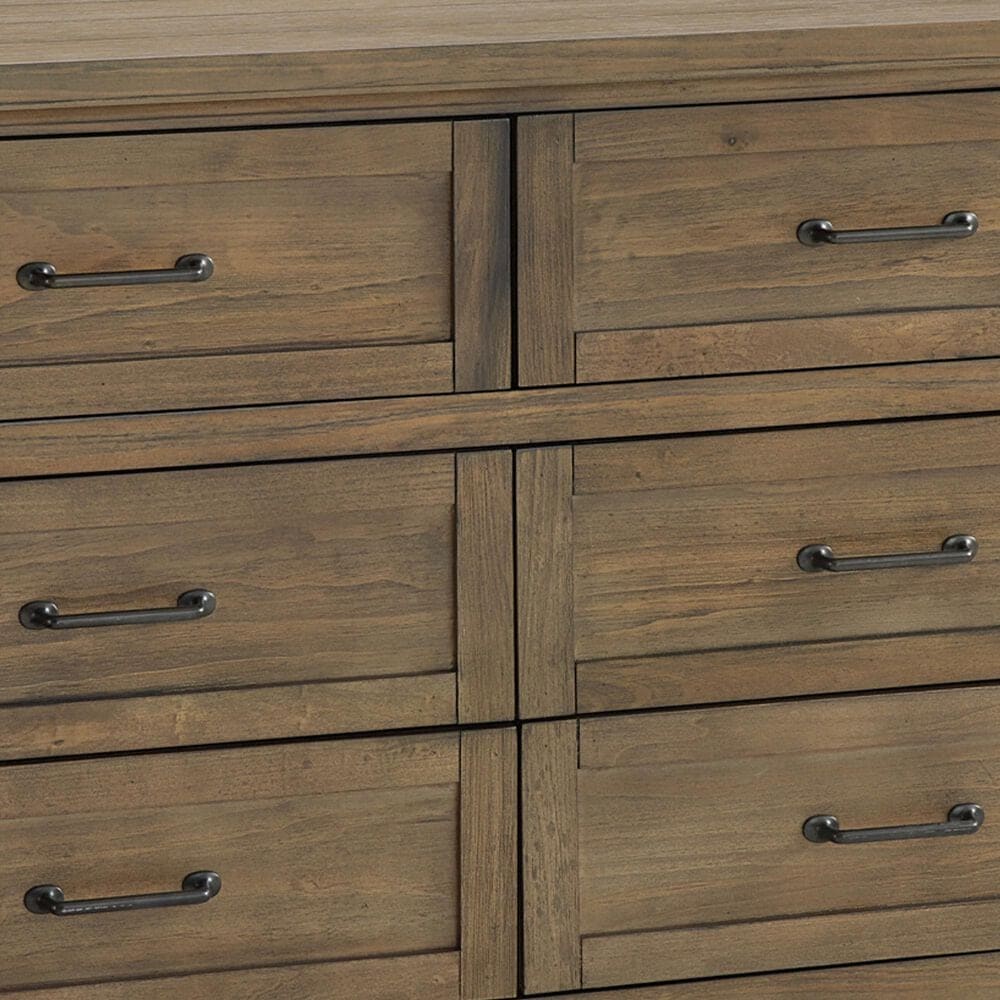 Eastern Shore Westfield 3 Piece Full Platform Panel Bedroom Set with Dresser and Nightstand in Harvest Brown, , large