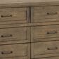 Eastern Shore Westfield 3 Piece Full Platform Panel Bedroom Set with Dresser and Nightstand in Harvest Brown, , large