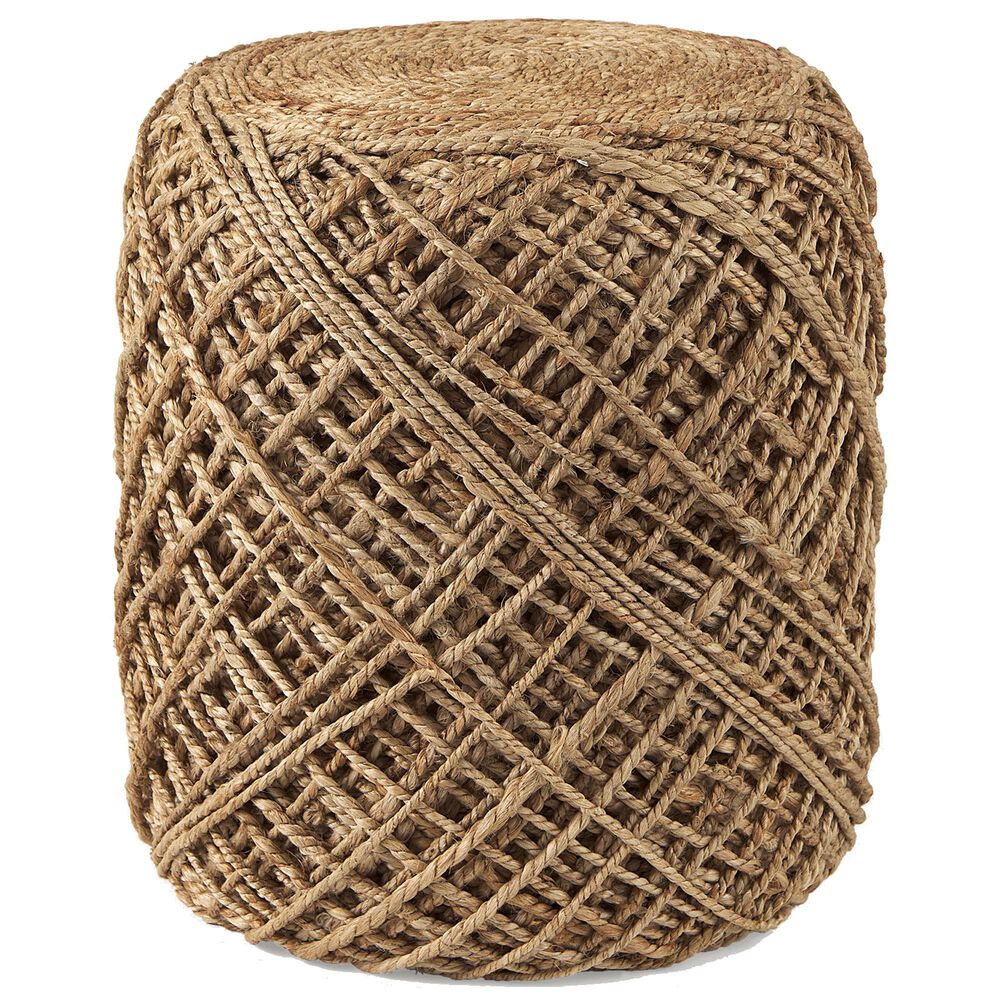 Mercana Allium Pouf in Medium Brown, , large