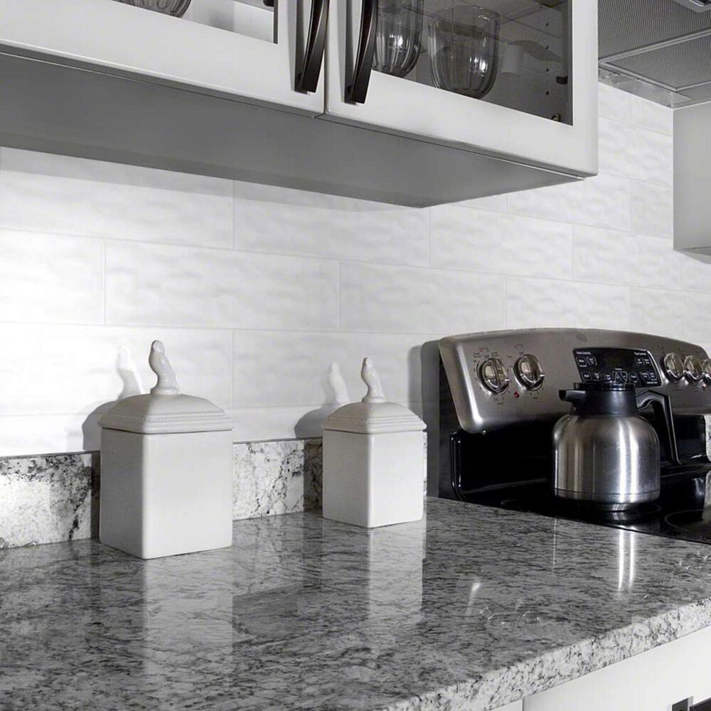 Shaw Geoscape White 4&quot; x 16&quot; Ceramic Wall Tile, , large
