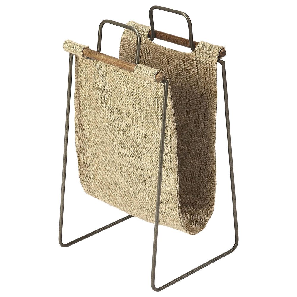 Butler Idaho Magazine Basket in Beige, , large