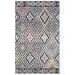 Safavieh Evoke EVK286N 4" x 6" Navy and Ivory Area Rug, , large