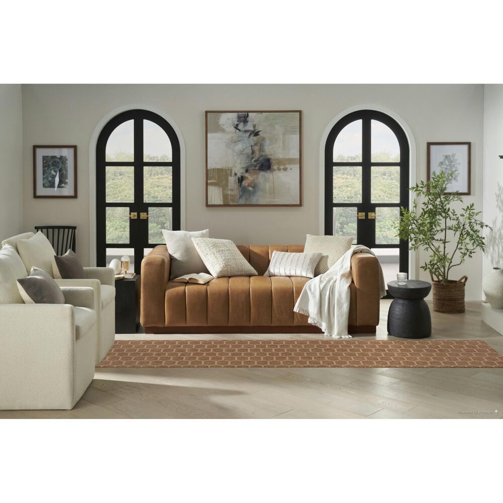 Nourison Twist Reversible 2&#39;2&quot; x 12&#39; Natural Indoor/Outdoor Runner, , large