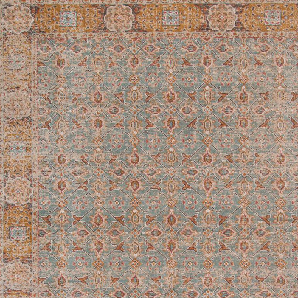 Amer Rugs Eternal 2&#39;2&quot; x 3&#39; Teal and Gold Area Rug, , large