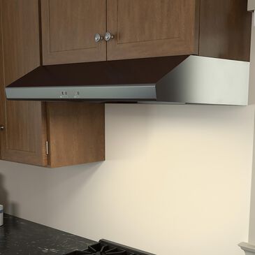 Zephyr Core Cyclone 36" Under-Cabinet Range Hood with Blower in Black Stainless Steel, , large