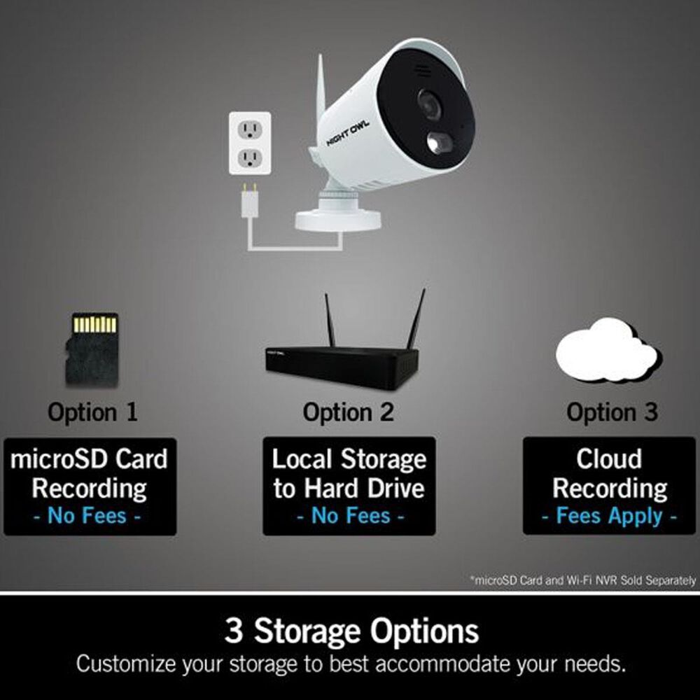 Night Owl 2MP Wireless AC Powered Camera, , large
