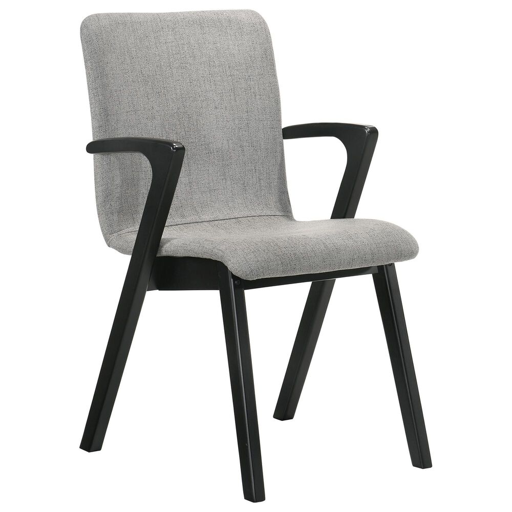Blue River Venus and Varde 5-Piece Dining Set with Gray Cushion in Black, , large