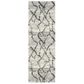 Safavieh Retro RET2144-7990 2"3" x 11" Light Grey and Black Runner, , large