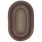 Capel Americana 0346-400 7" x 9" Oval Colony Blue Area Rug, , large