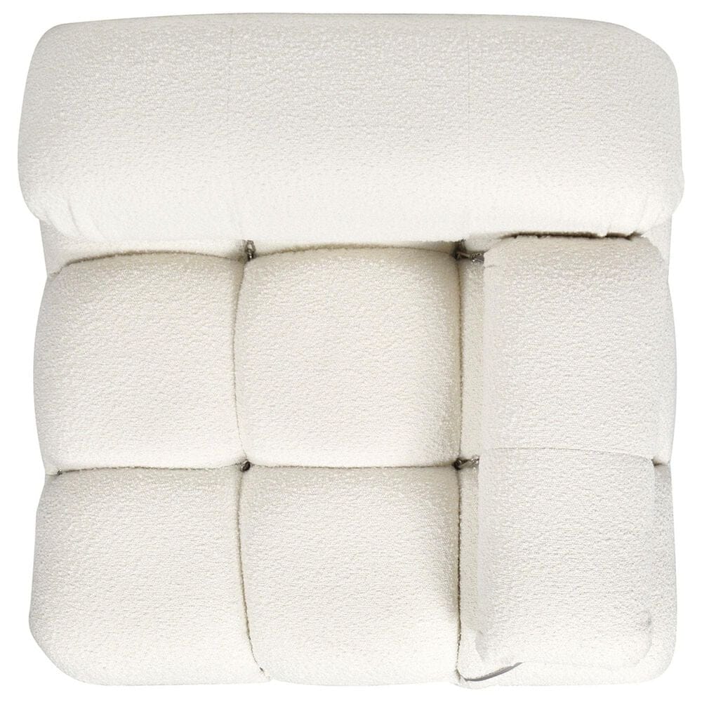 Jennifer Taylor Home Marcel Lounge Arm Chair in Ivory White, , large