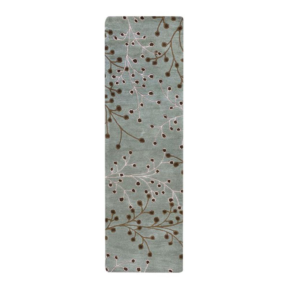 Surya Athena ATH-5058 3' x 12' Sage, Taupe and Dark Brown Runner, , large