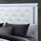Global Furniture USA Alina Queen Panel Bed with LED in White, , large