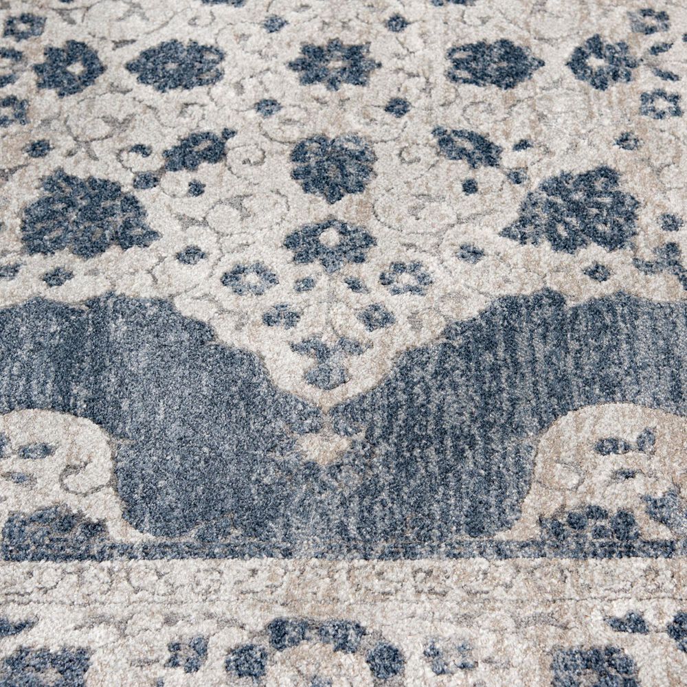 Central Oriental Clearwater Glint 8&#39; x 10&#39; Blue and Beige Area Rug, , large