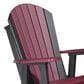 Amish Orchard 2" Adirondack Outdoor Glider in Cherrywood and Black, , large