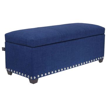 Sanford Frigate Storage Ottoman in Indigo, , large