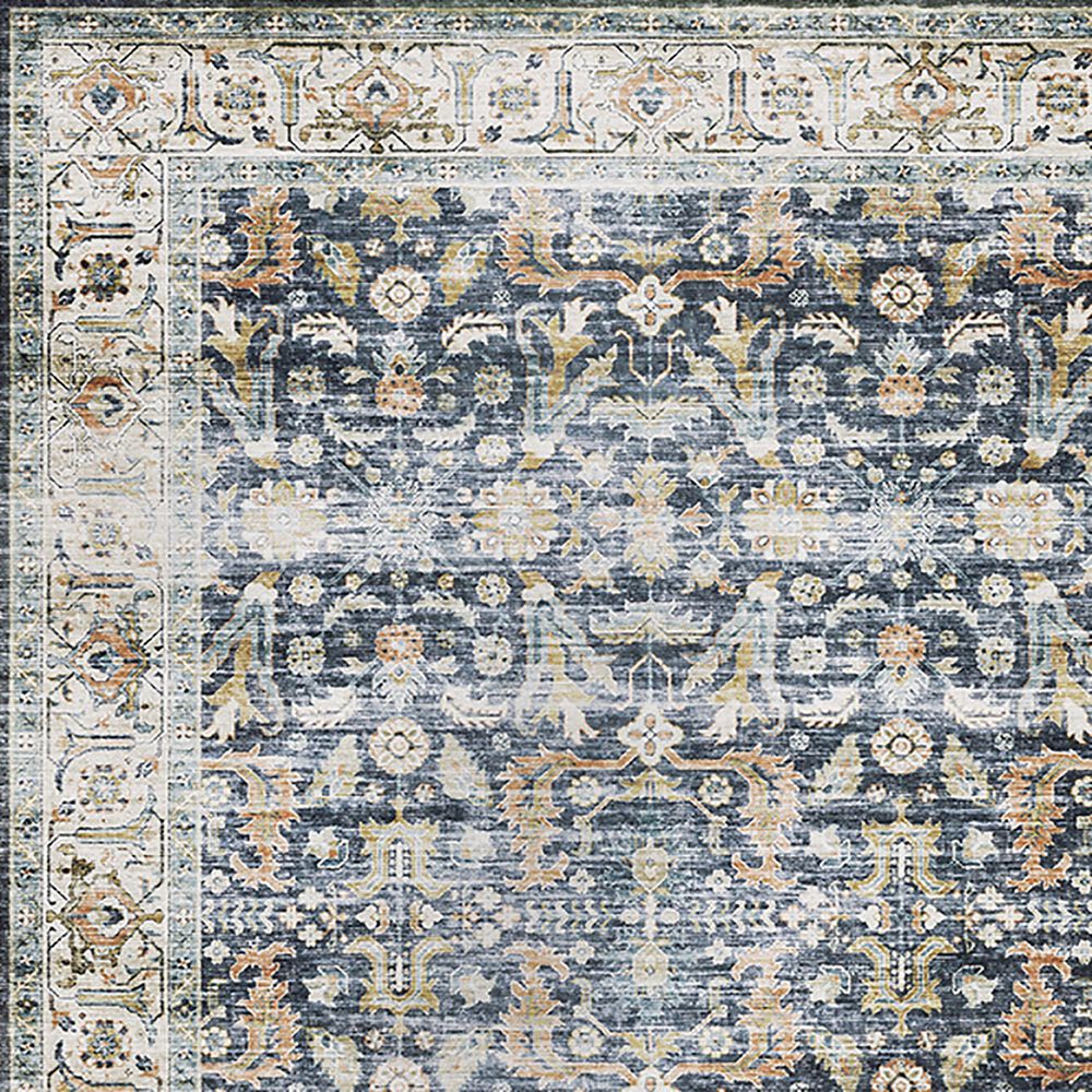 Oriental Weavers Charleston Distressed CHA05 2&#39; x 3&#39; Blue Area Rug, , large