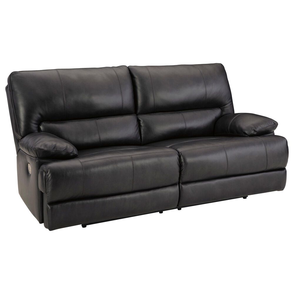 Ashley Mountainous Power Reclining Sofa with Adjustable Headrest in Eclipse, , large