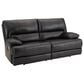 Ashley Mountainous Power Reclining Sofa with Adjustable Headrest in Eclipse, , large