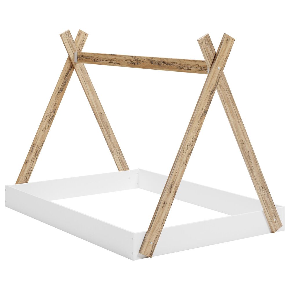 Ashley Piperton Full Tent Complete Bed in Matte White and Sugarberry, , large