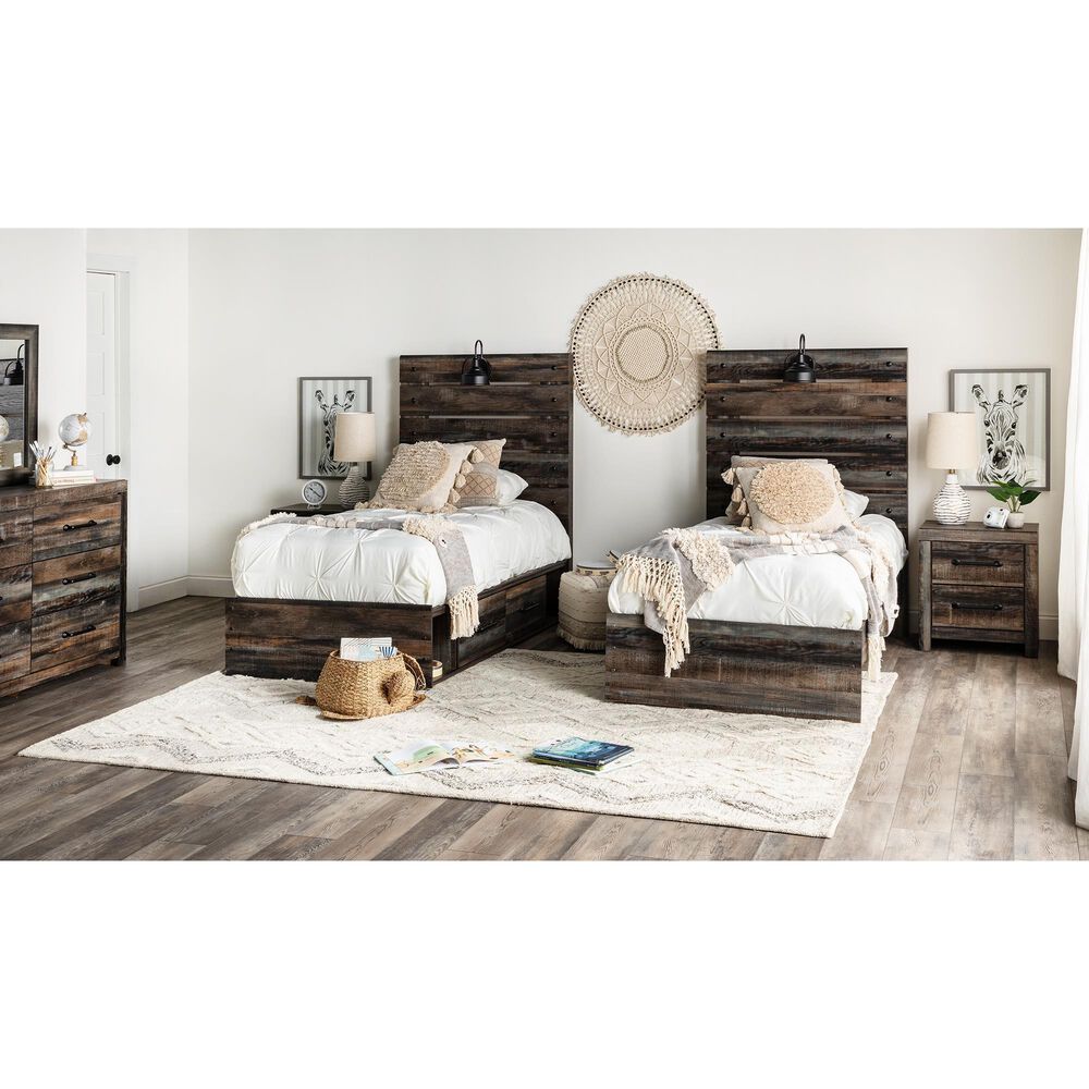 Ashley Drystan 5 Drawer Lingerie Chest in Rustic Brown, , large