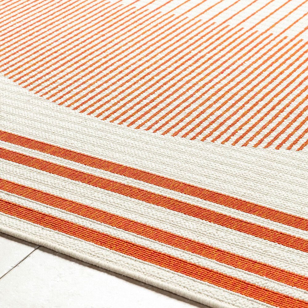 Surya Alfresco 7&#39;3&quot; x 10&#39;6&quot; Pearl, Garnet and Camel Indoor/Outdoor Area Rug, , large