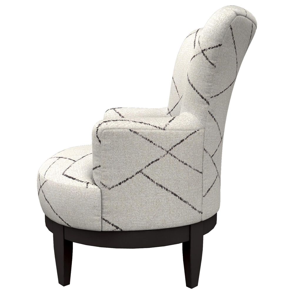 Best Home Furnishings Justine Swivel Chair in Parchment NFM