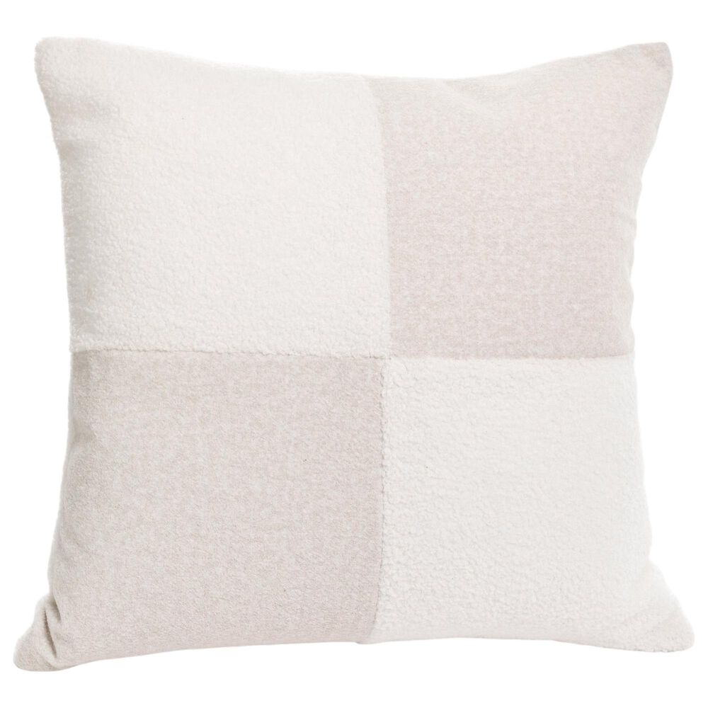 Accents De Ville 20" Square Throw Pillow in Ecru, , large