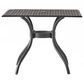 Hearth and Haven Cayman Outdoor Dining Table in Black - Table Only, , large