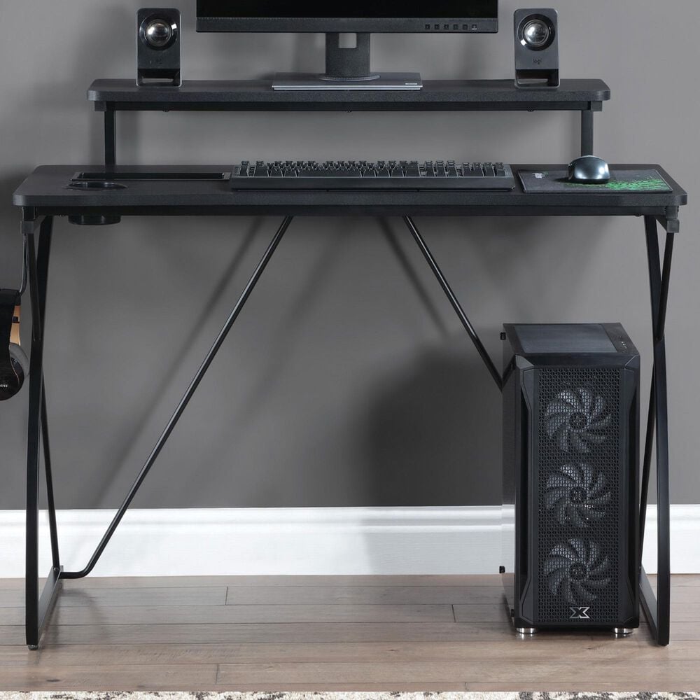 Valor Living Biome 44" Battlestation Gaming Desk in Grey, , large