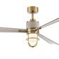 Minka-Aire Nauticus 65" Smart Indoor/Outdoor Ceiling Fan with Warm Coastal Driftwood Blades in Legacy Brass, , large