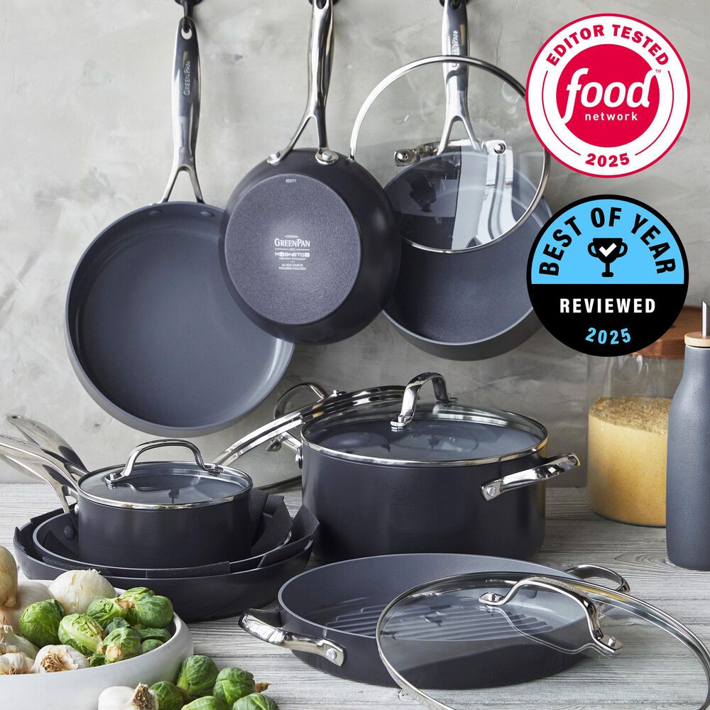 Green Pan Valencia Pro 11-Piece Nonstick Cookware Set in Grey, , large