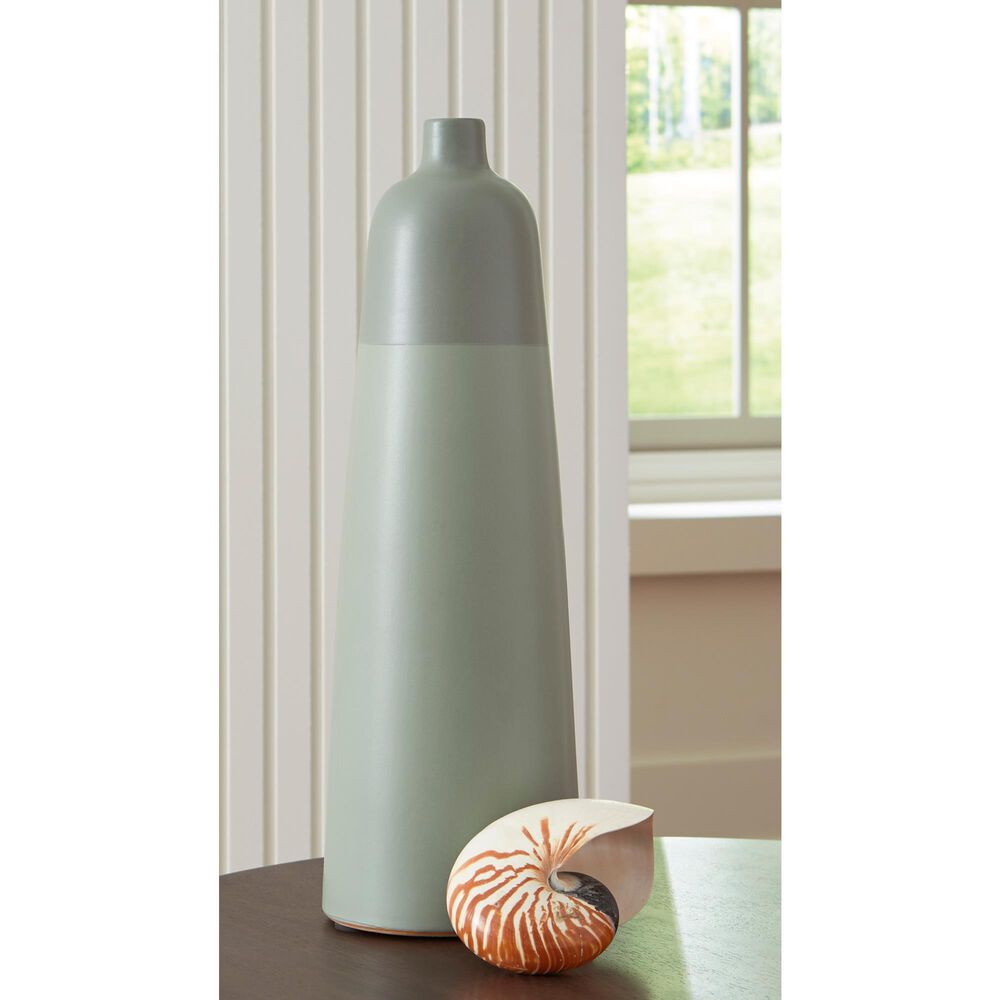 Ashley Peerland 18&quot; Vase in Sage Green, , large