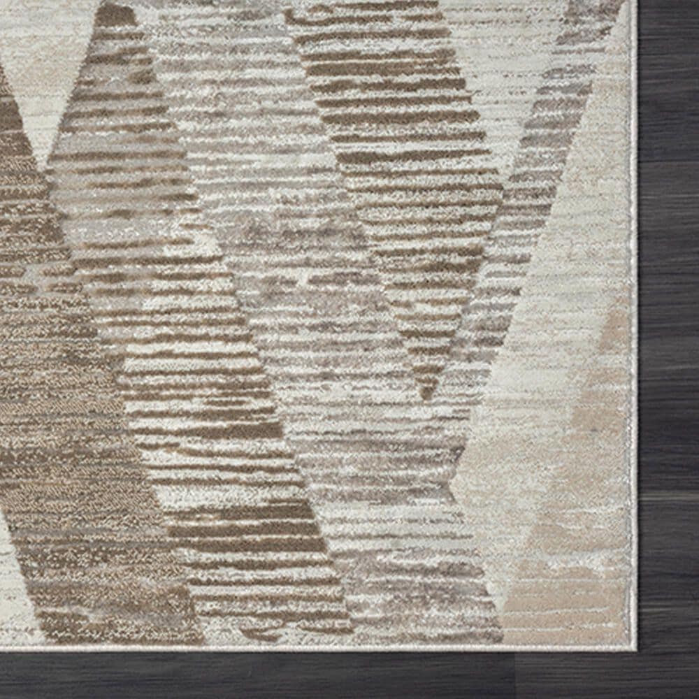 L&amp;R Resources Brisbane Geometric Gray 5&#39; x 7&#39;11&quot; Area Rug, , large
