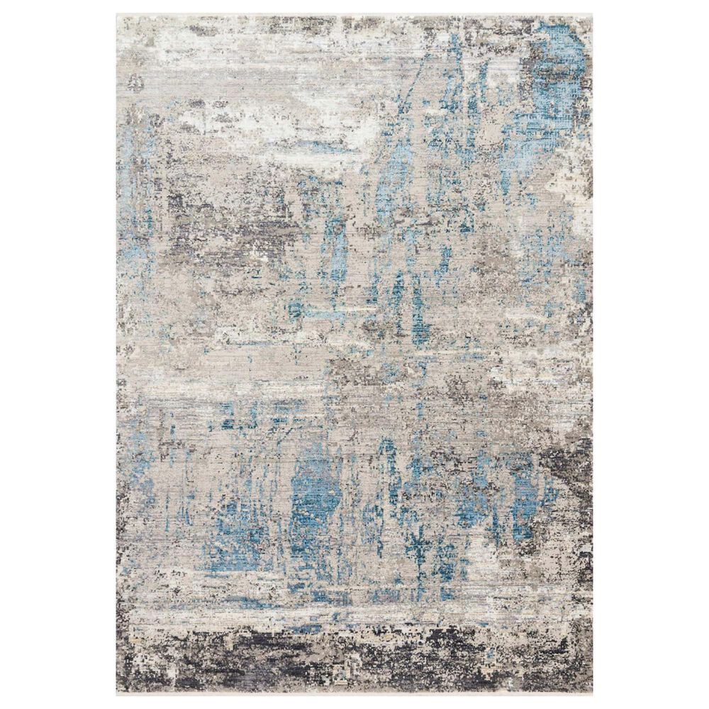 Loloi Franca FRN-05 7"10" x 10"2" Grey and Ocean Area Rug, , large
