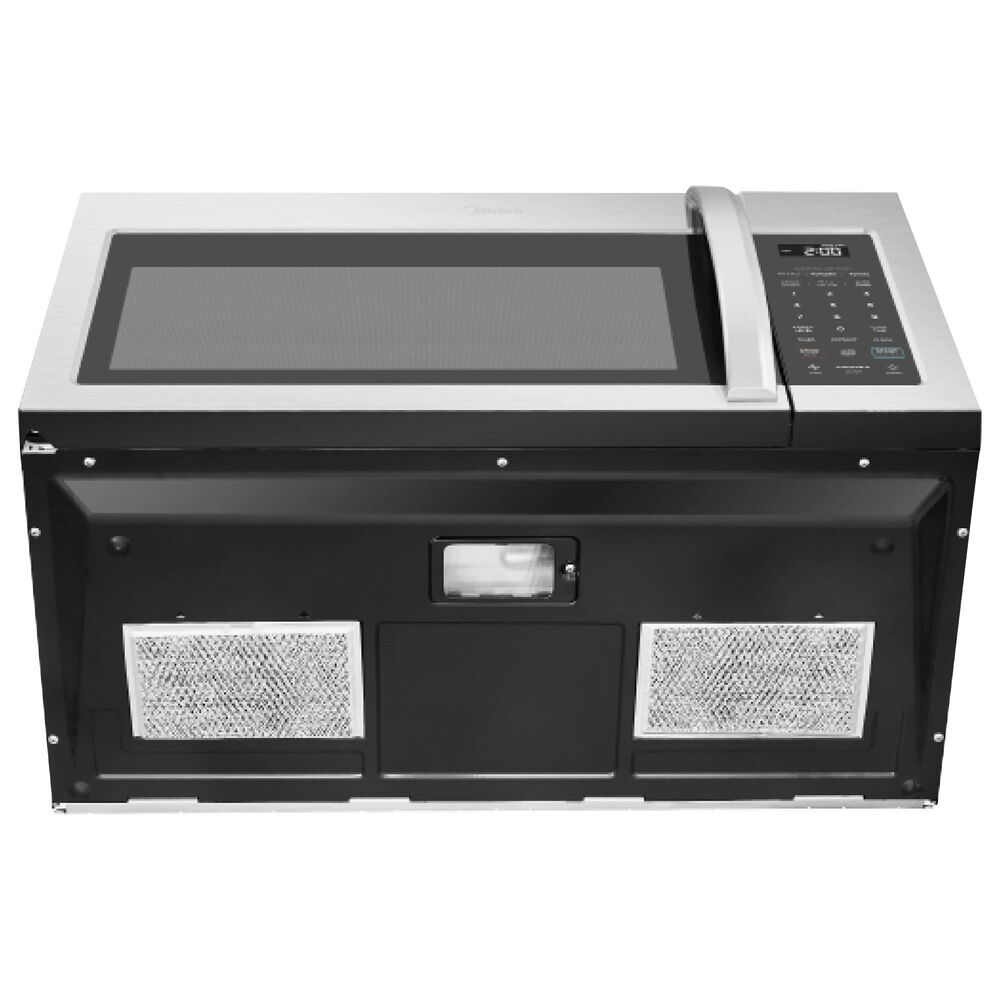 Midea 4-Piece Kitchen Package with 18.4 Cu. Ft. French Door Refrigerator and 6.3 Cu. Ft. 4-Element Freestanding Electric Range in Stainless Steel, , large