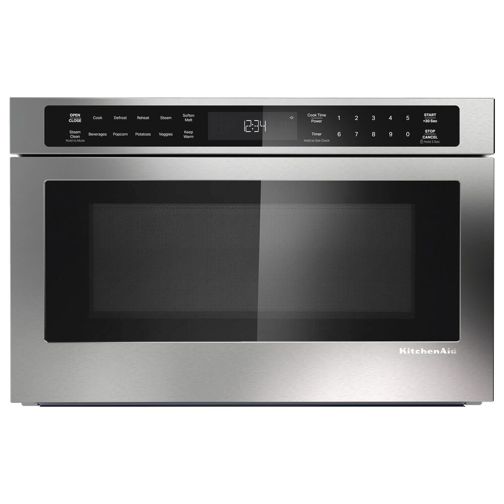 KitchenAid 1.3 Cu. Ft. Under-Counter Microwave Oven Drawer with Steam Cooking in Stainless Steel, , large