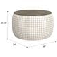 Emerald Home Furnishings Cecily Storage Ottoman in Charcoal Windowpane, , large