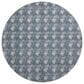 Dalyn Rug Company Soft Essentials Chevron Navy 8" Round Area Rug, , large